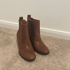 Brown Leather Ankle Boots